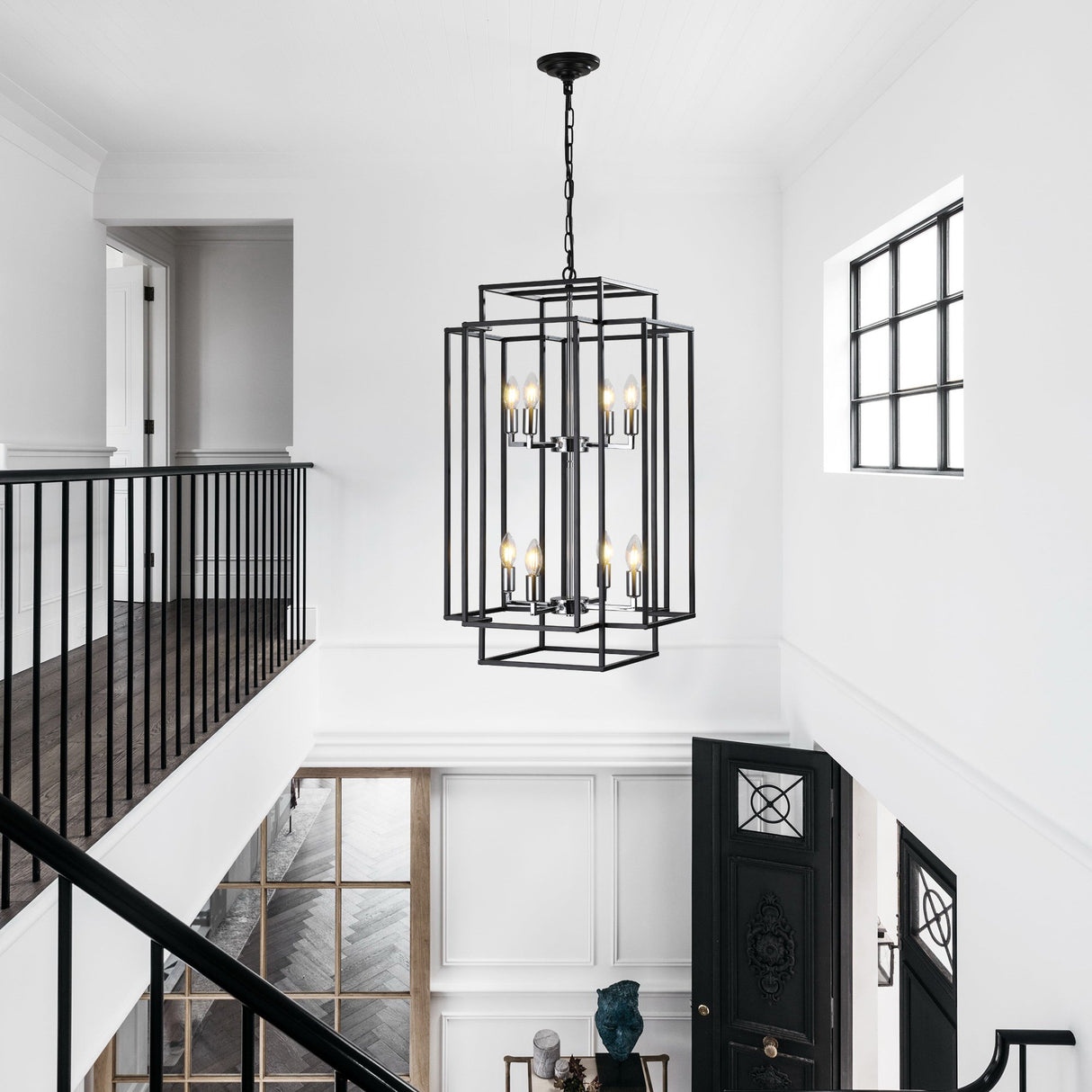 Geometric Foyer Chandelier