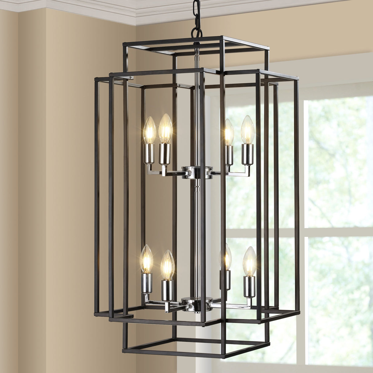 Geometric Foyer Chandelier