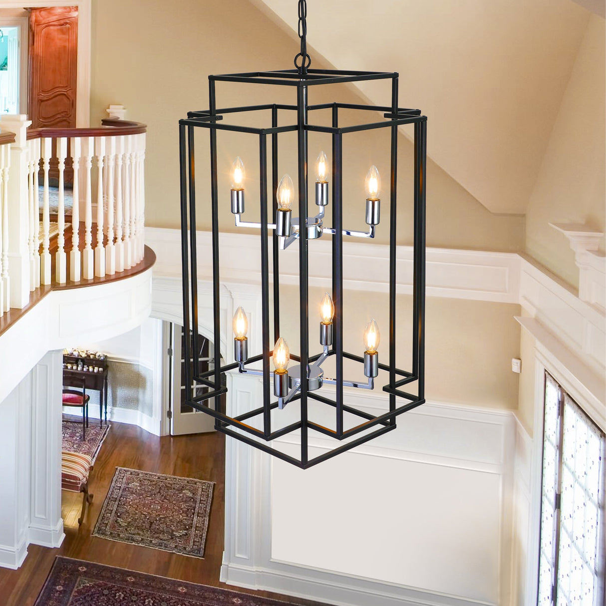 Geometric Foyer Chandelier