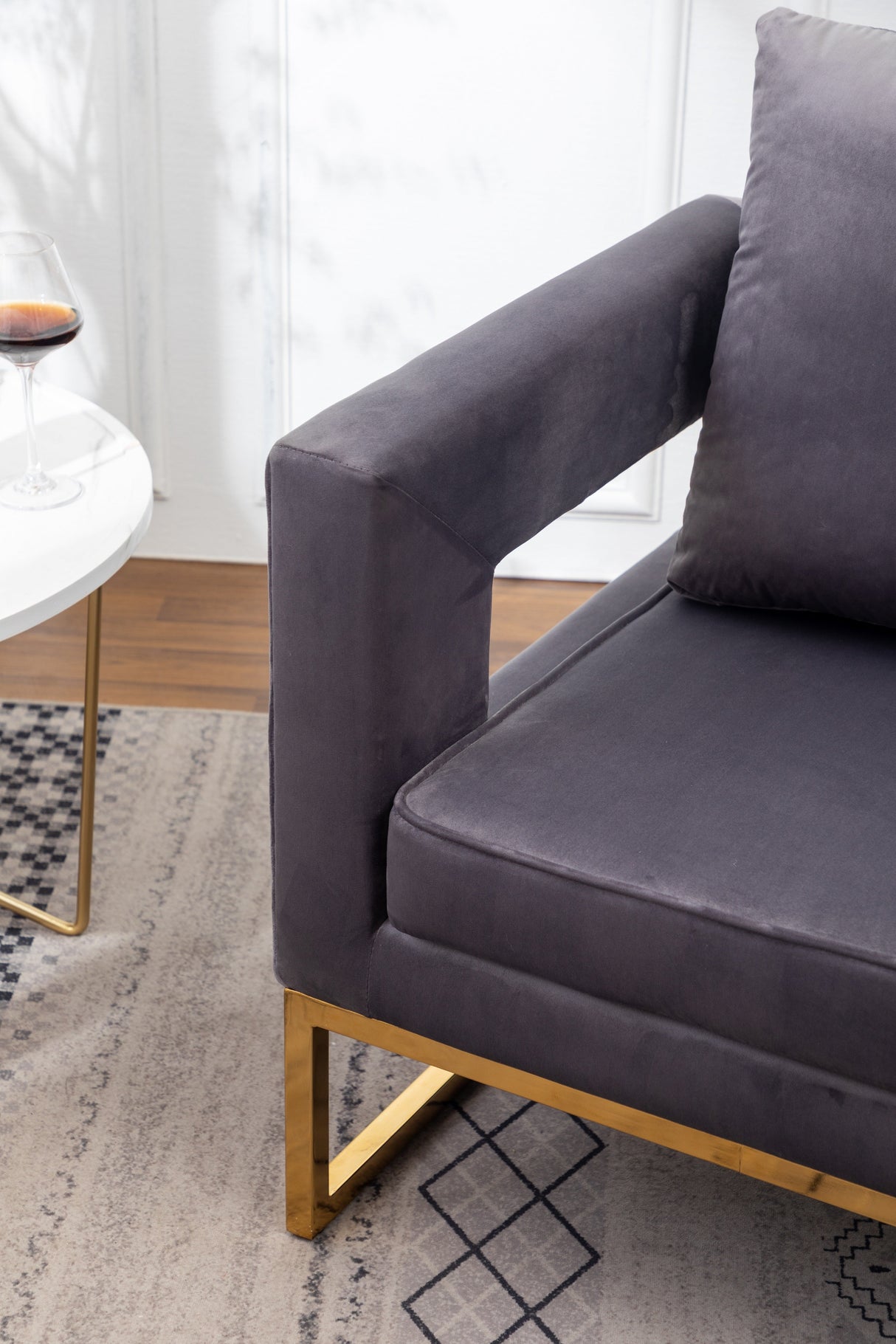 Lenola Contemporary Upholstered Accent Arm Chair