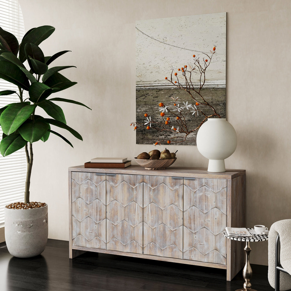 Modern Accent Sideboard