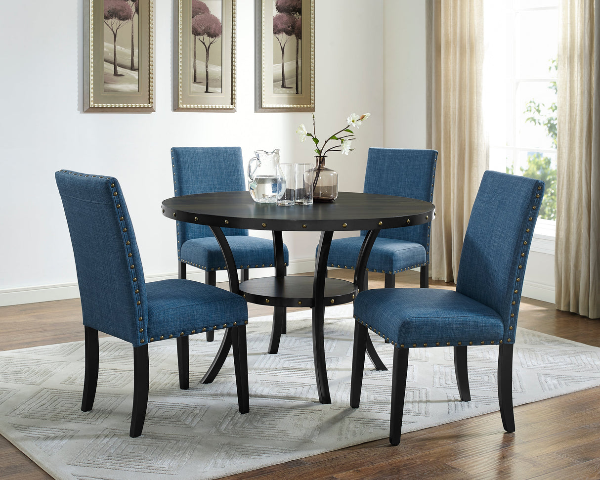 Eleanor Upholstered Dining Chairs with Nailhead Trim, Set of 2