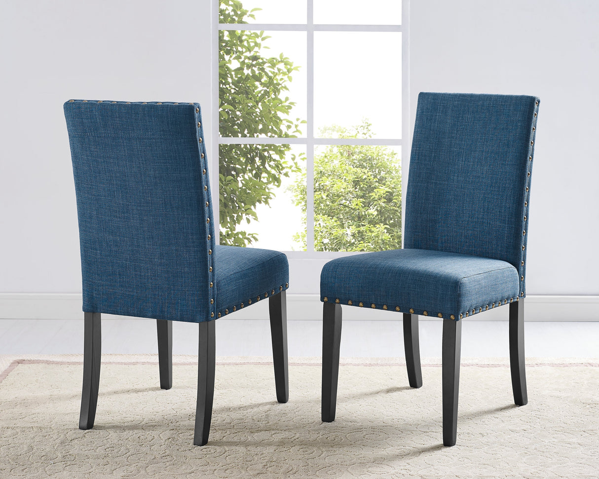 Eleanor Upholstered Dining Chairs with Nailhead Trim - Set of 2