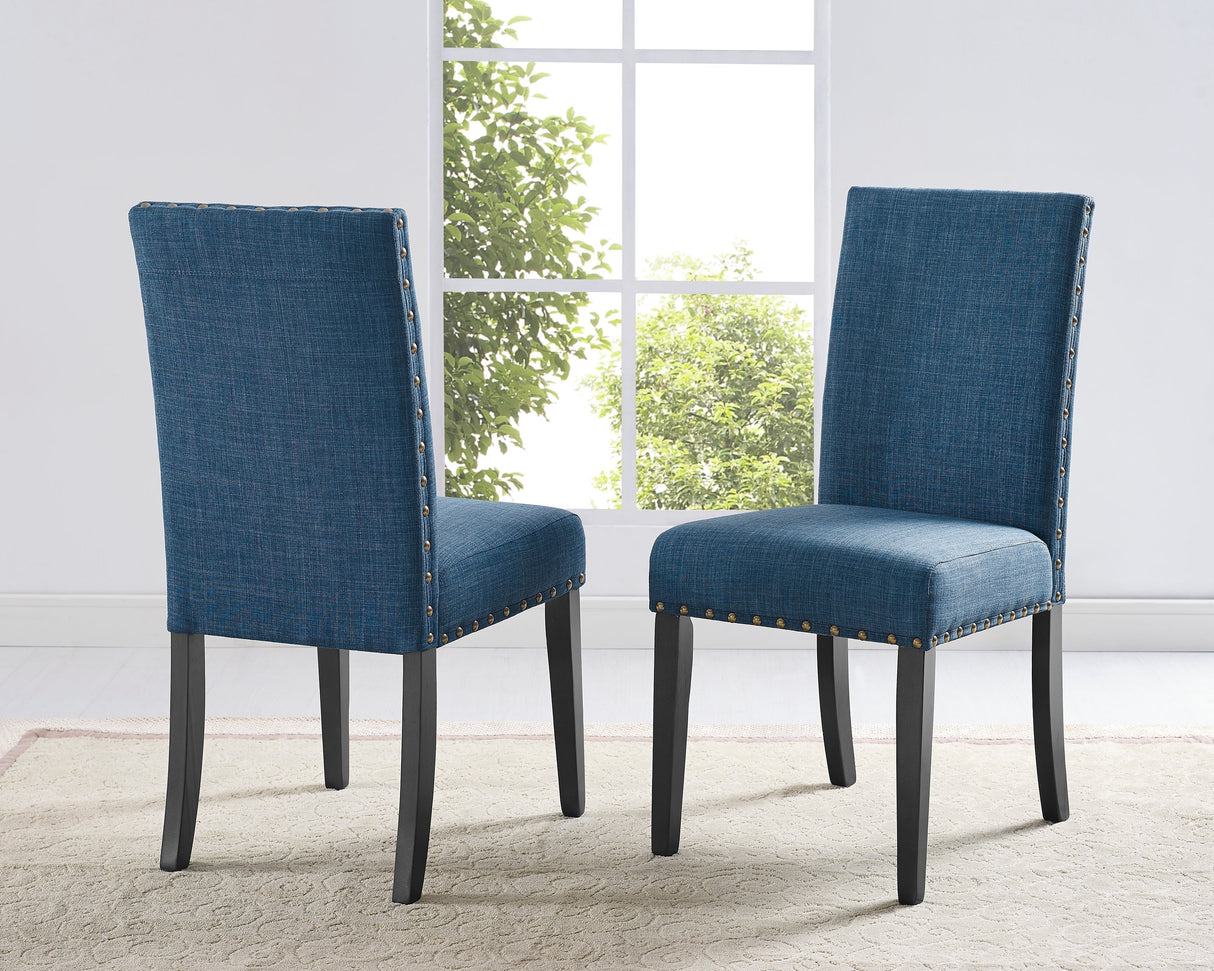 Eleanor Upholstered Dining Chairs with Nailhead Trim - Set of 2