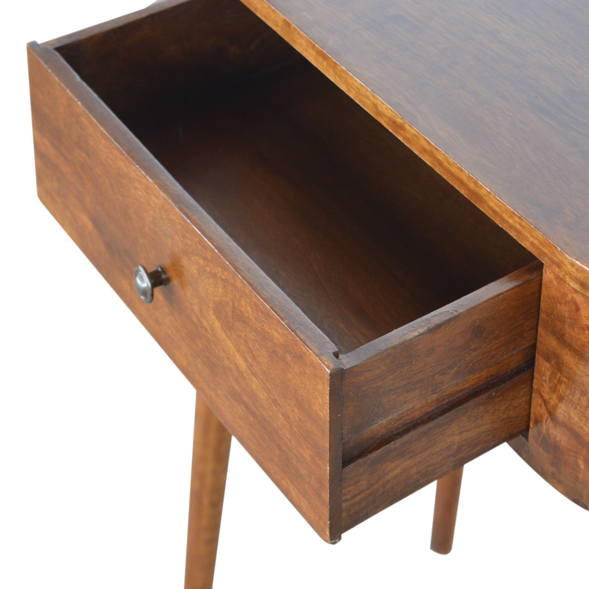 Solid Wood Albion Console, 1 Drawer, Chestnut