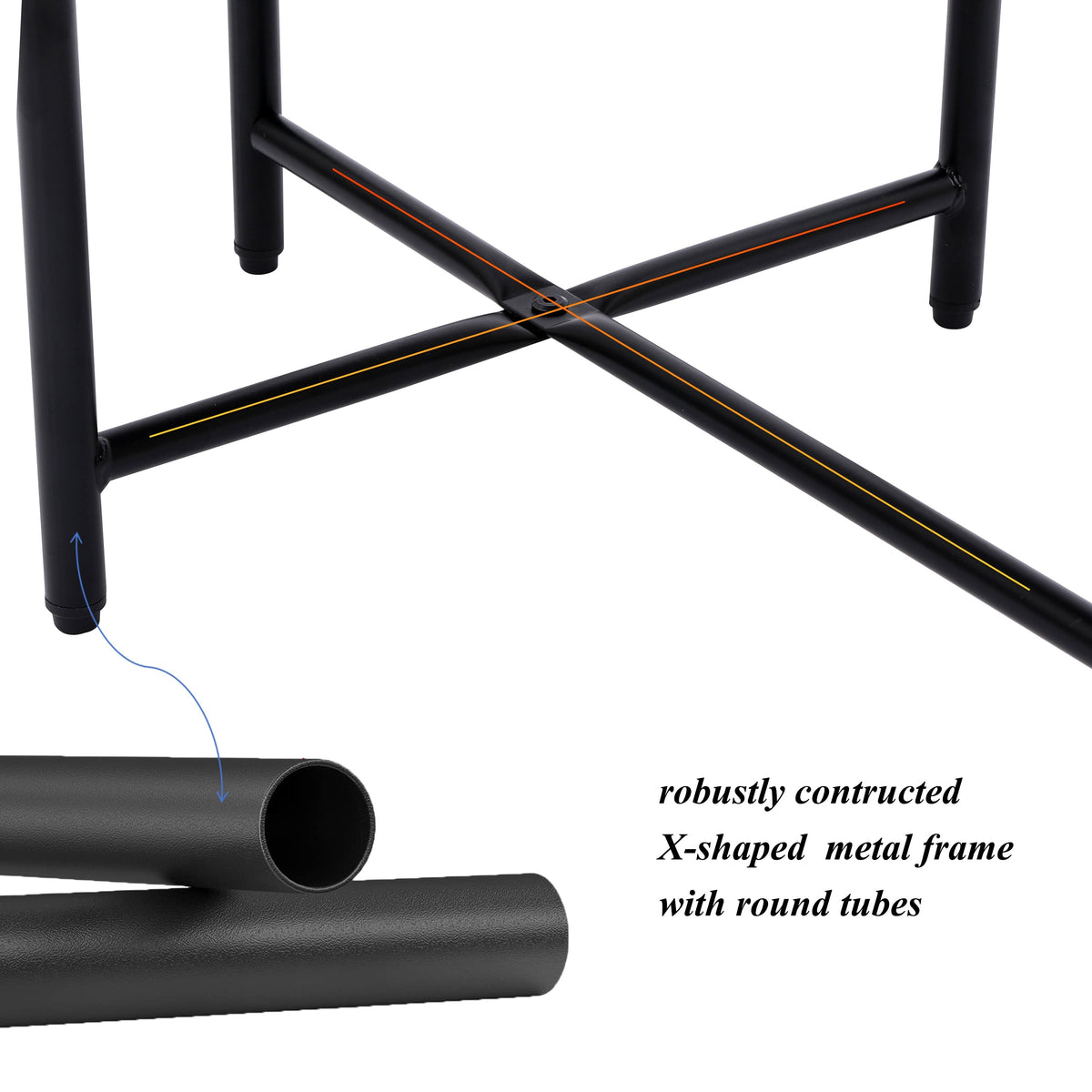 Small Coffee Tables 2-Tier Modern Sofa Side Table with Wood Storage Shelf