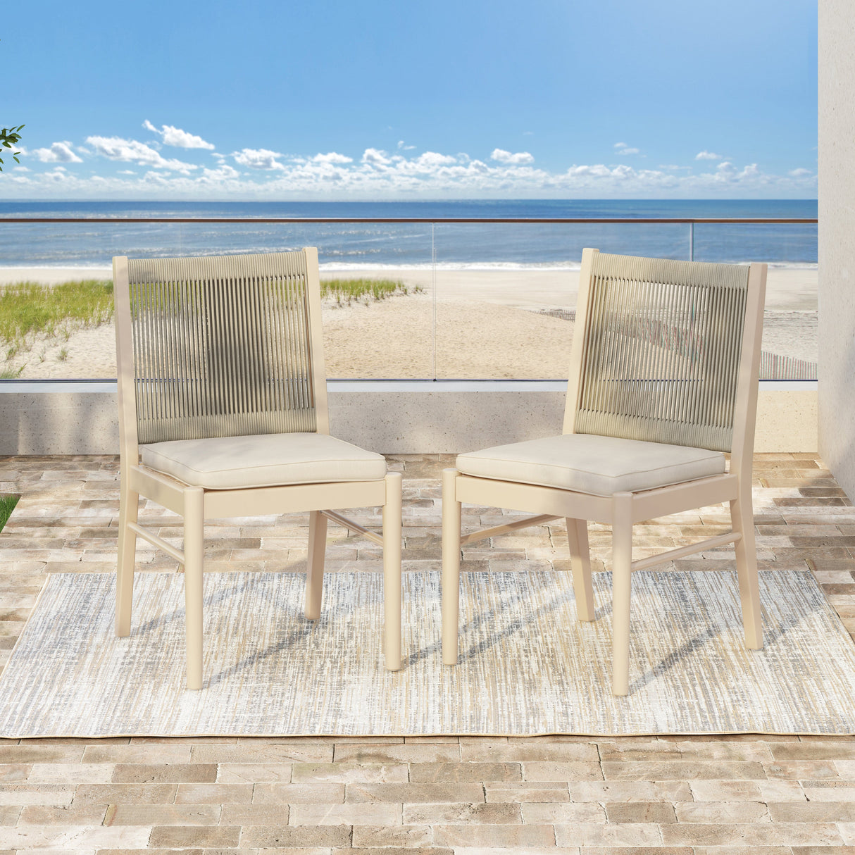 Cordoba Outdoor Dining Chairs, Set of 2