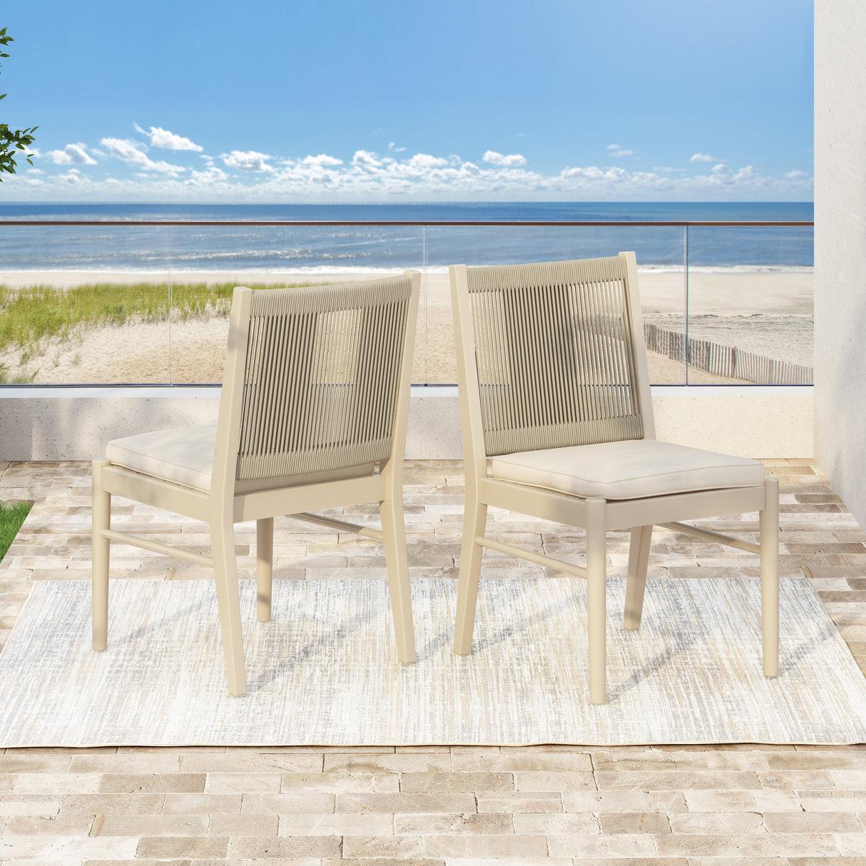 Cordoba Outdoor Dining Chairs, Set of 2