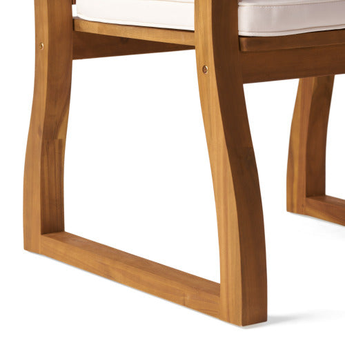 7 Pieces Acacia Wood Outdoor Dining Set