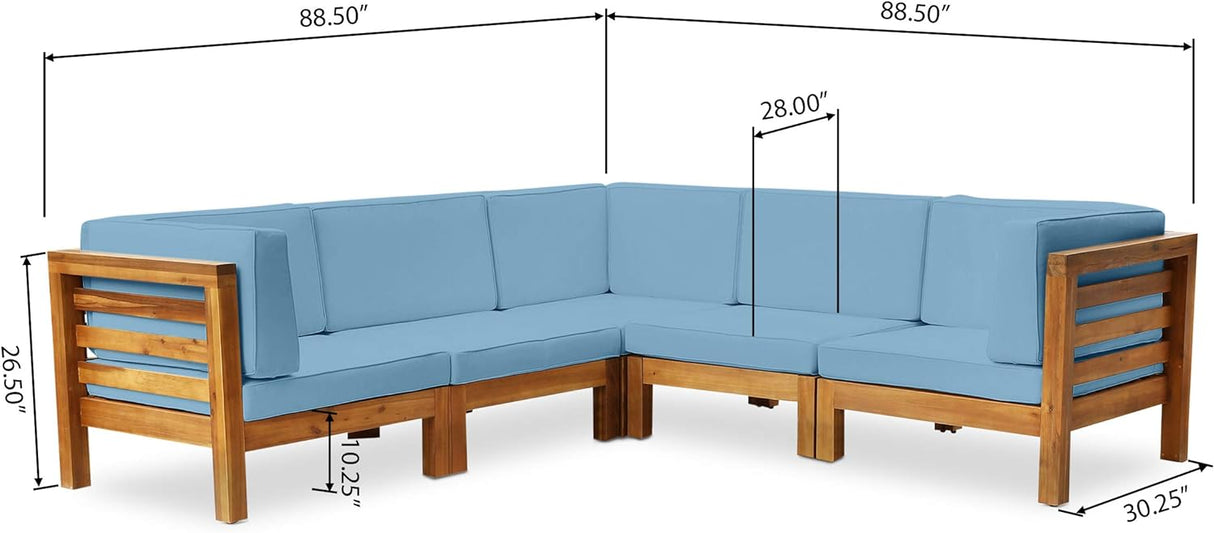 Oana 5-Piece V Shape Sofa Set