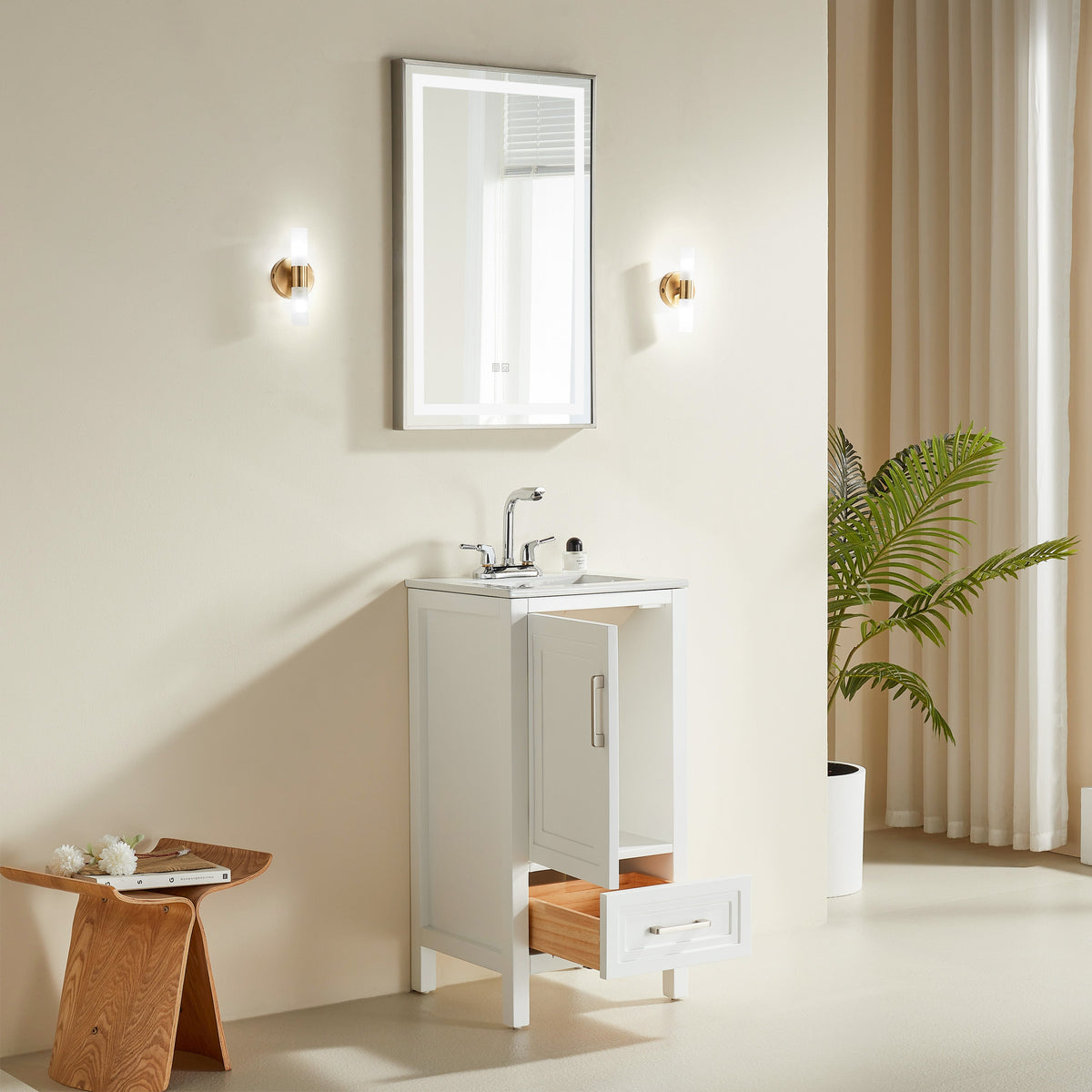 Fully Assembled 18'' Bathroom Vanity