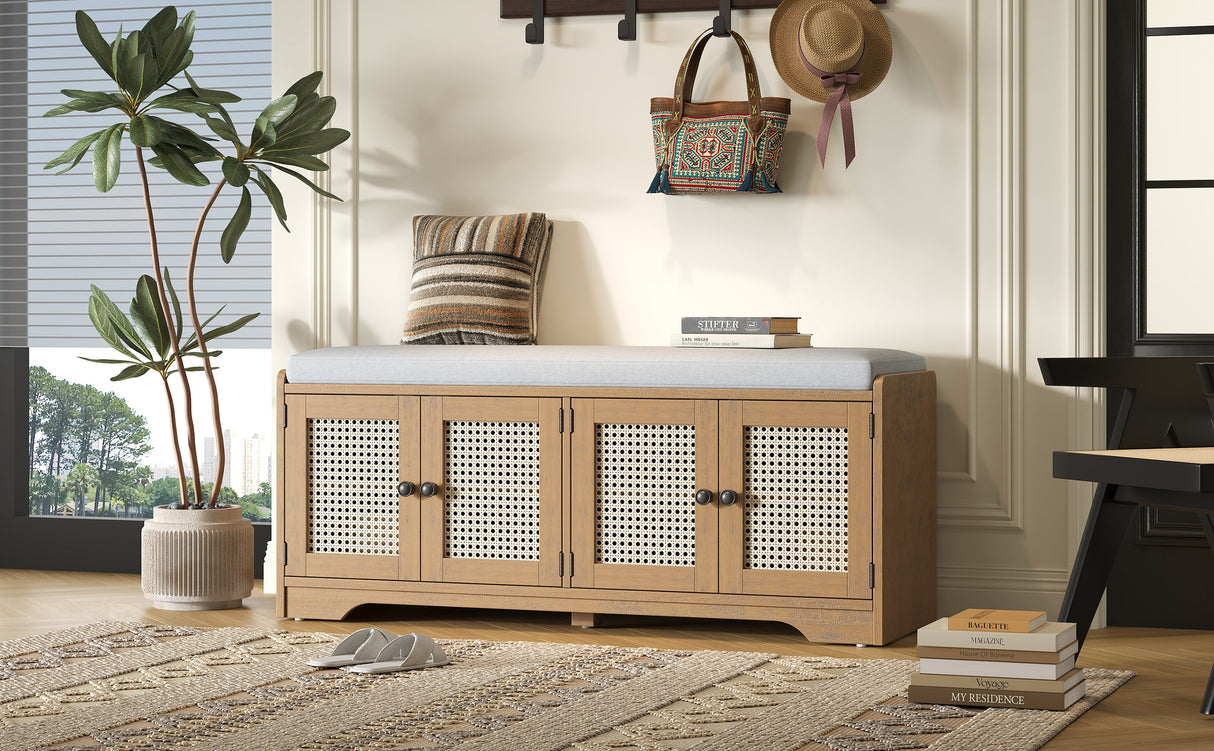TREXM Rustic Storage Bench