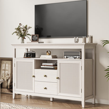 Boho-Rattan-Sideboard-Buffets-&-Sideboards