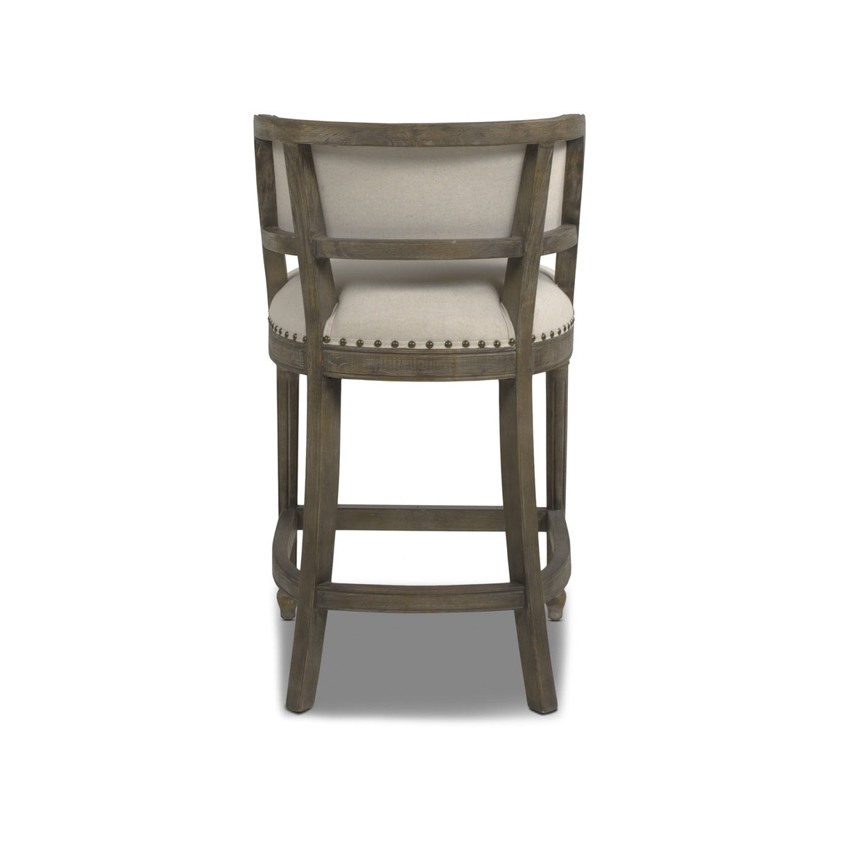 Paris 26.5' Farmhouse Counter Height Bar Stool with Backrest