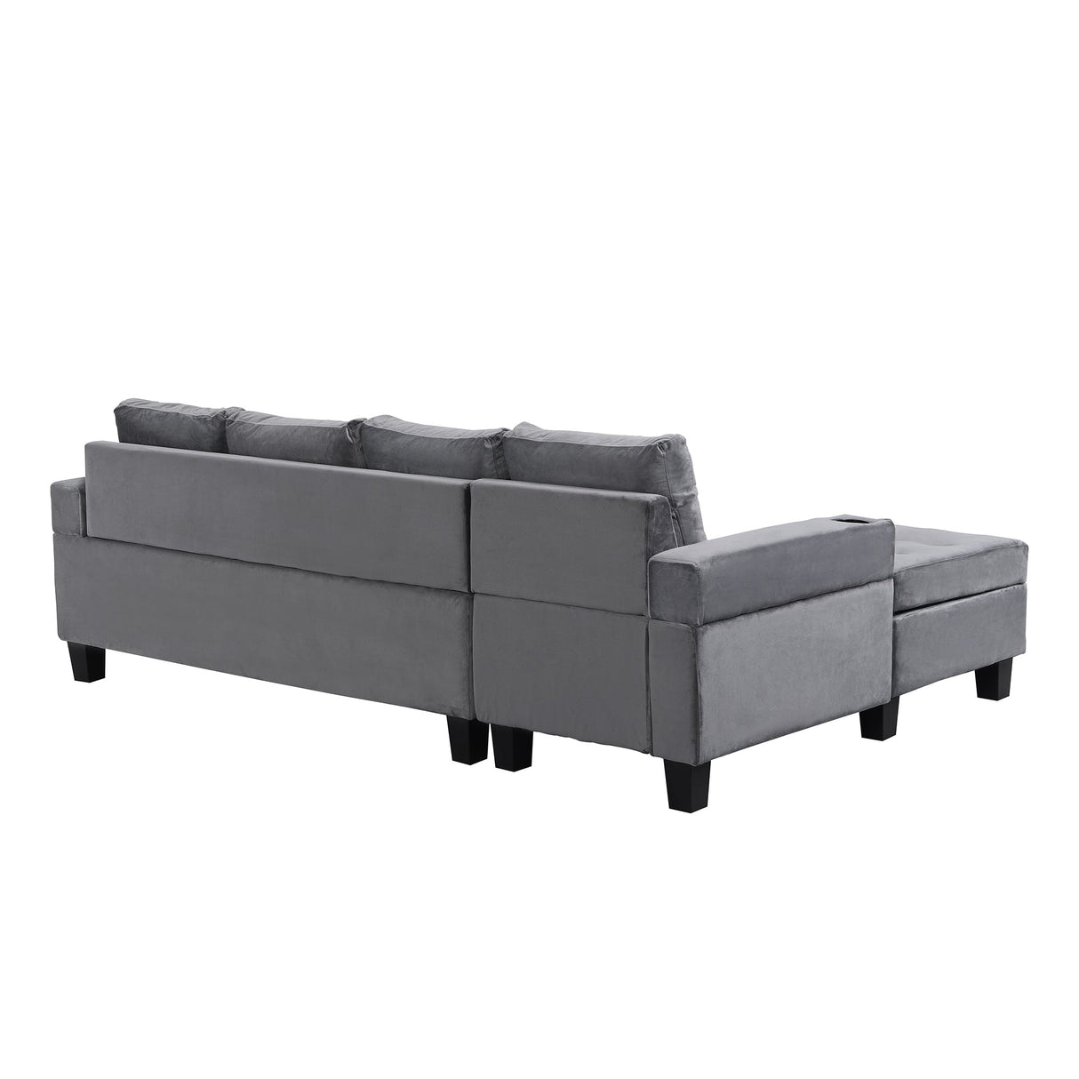 Modern Sectional Sofa Set with L-Shape Chaise Lounge
