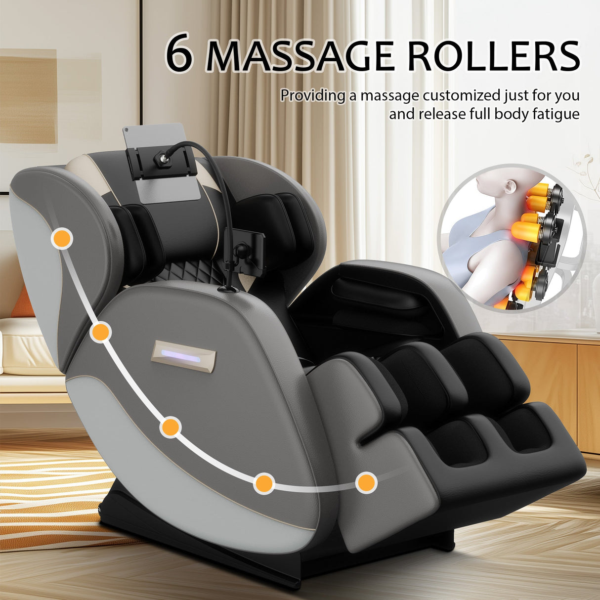 Massage Chair Recliner with Zero Gravity and Full Body Air Pressure