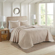 3-Piece-Reversible-Bedspread-Set-Khaki-Full/Queen-Quilts-&-Comforters