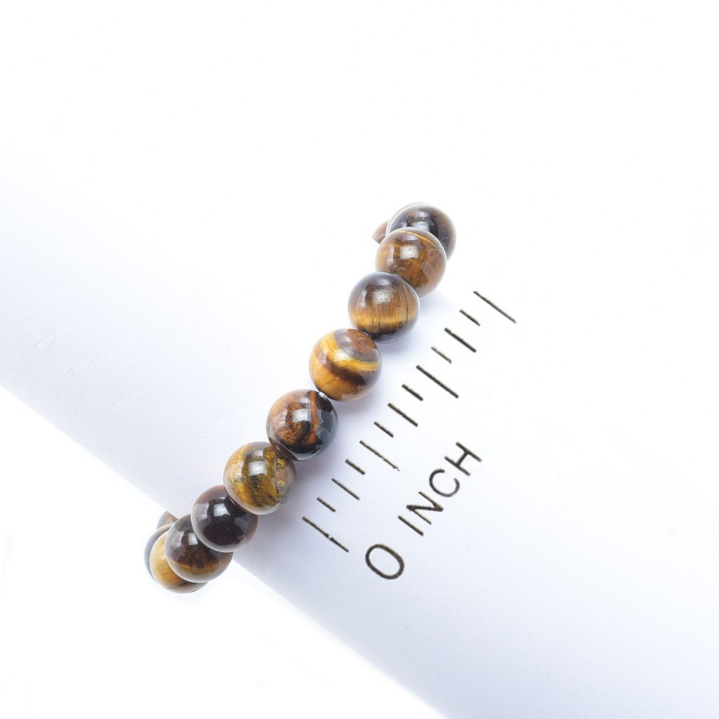 Choice of 10mm Gemstone Bead 7.5" Stretch Bracelet