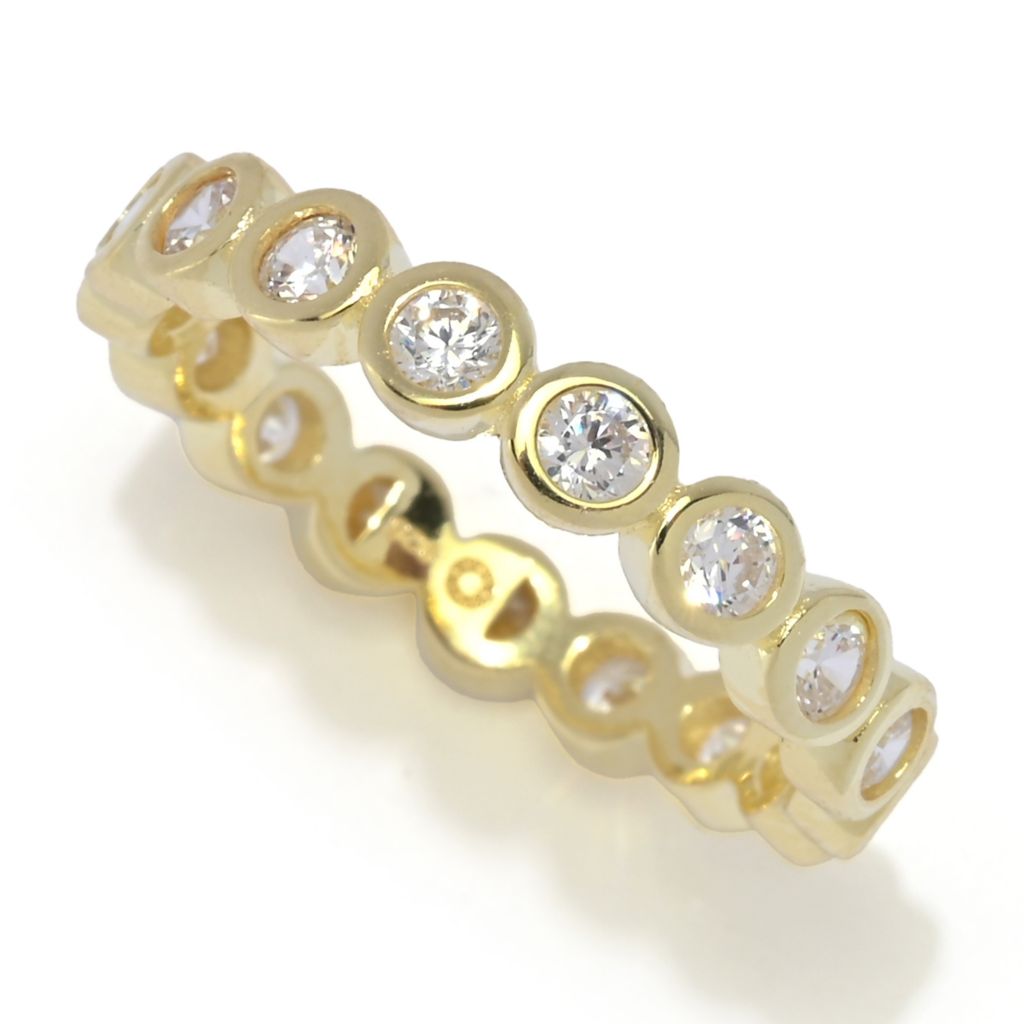 Brilliante Choice of Plating 1.95 DEW Simulated Diamond Eternity Band Ring