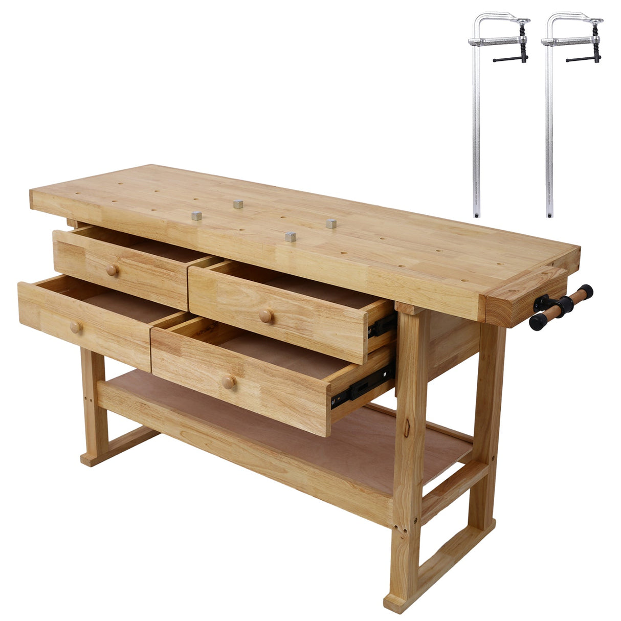60in Workbench with 4 Drawers for Garage Workshop & Home