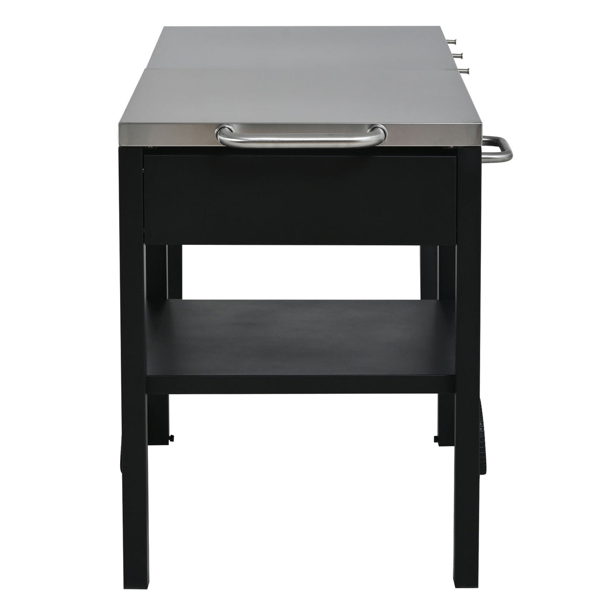 Foldable Outdoor Kitchen Cart With Storage For Patio