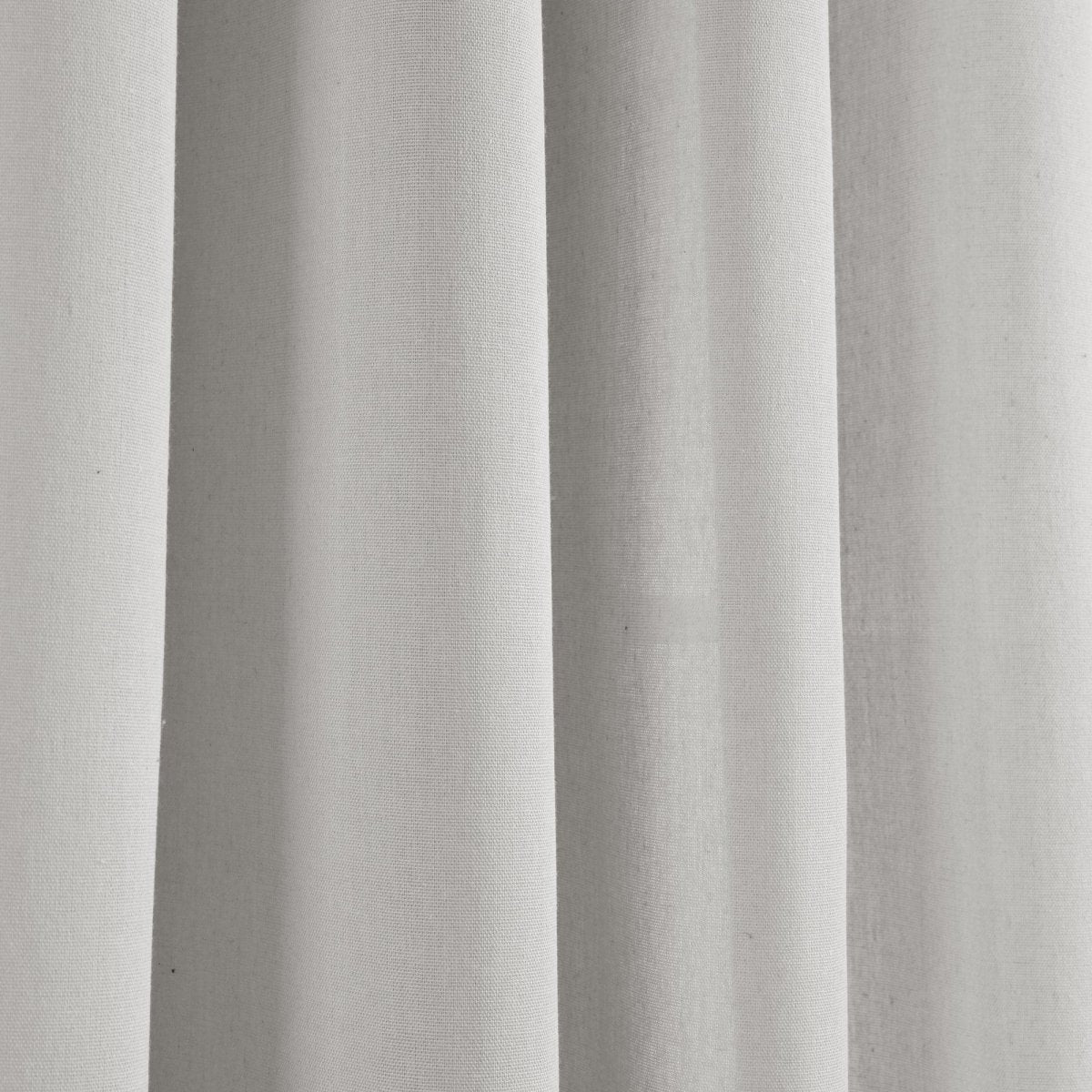 Faux Linen Grommet Window Curtain Panel Set