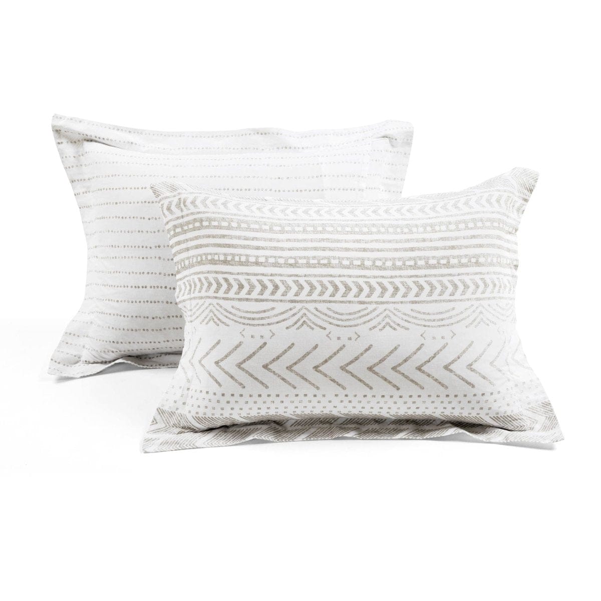 Hygge Geo Reversible Cotton Duvet Cover 3 Piece Set