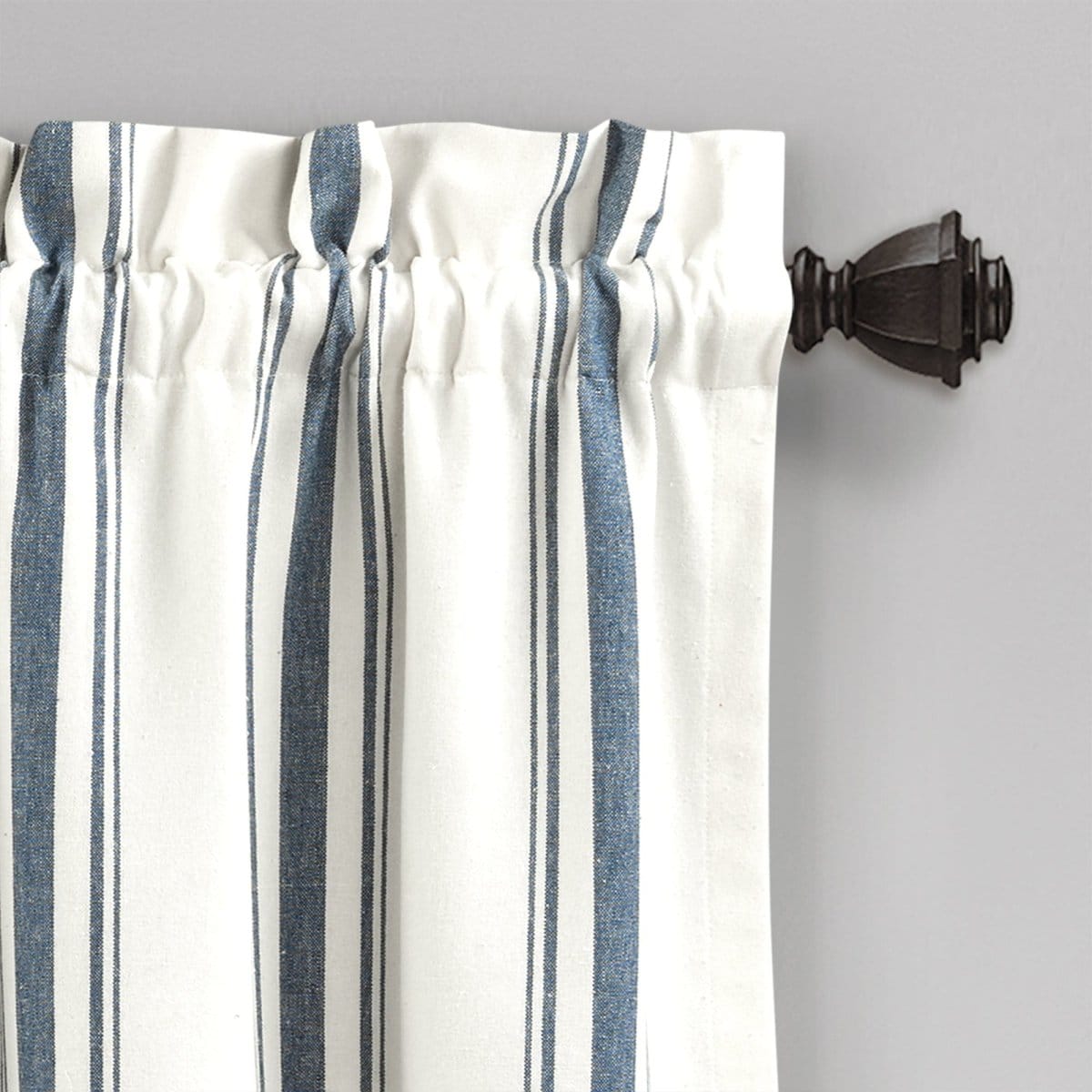 Farmhouse Stripe Yarn Dyed Recycled Cotton Blend Valance