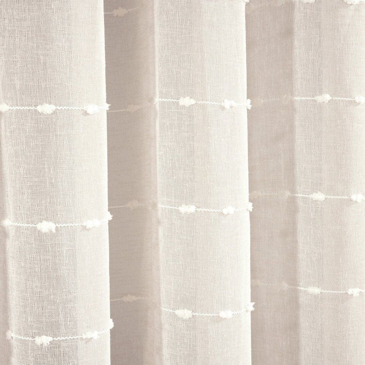 Farmhouse Textured Grommet Sheer Ultra Wide Window Curtain Panel