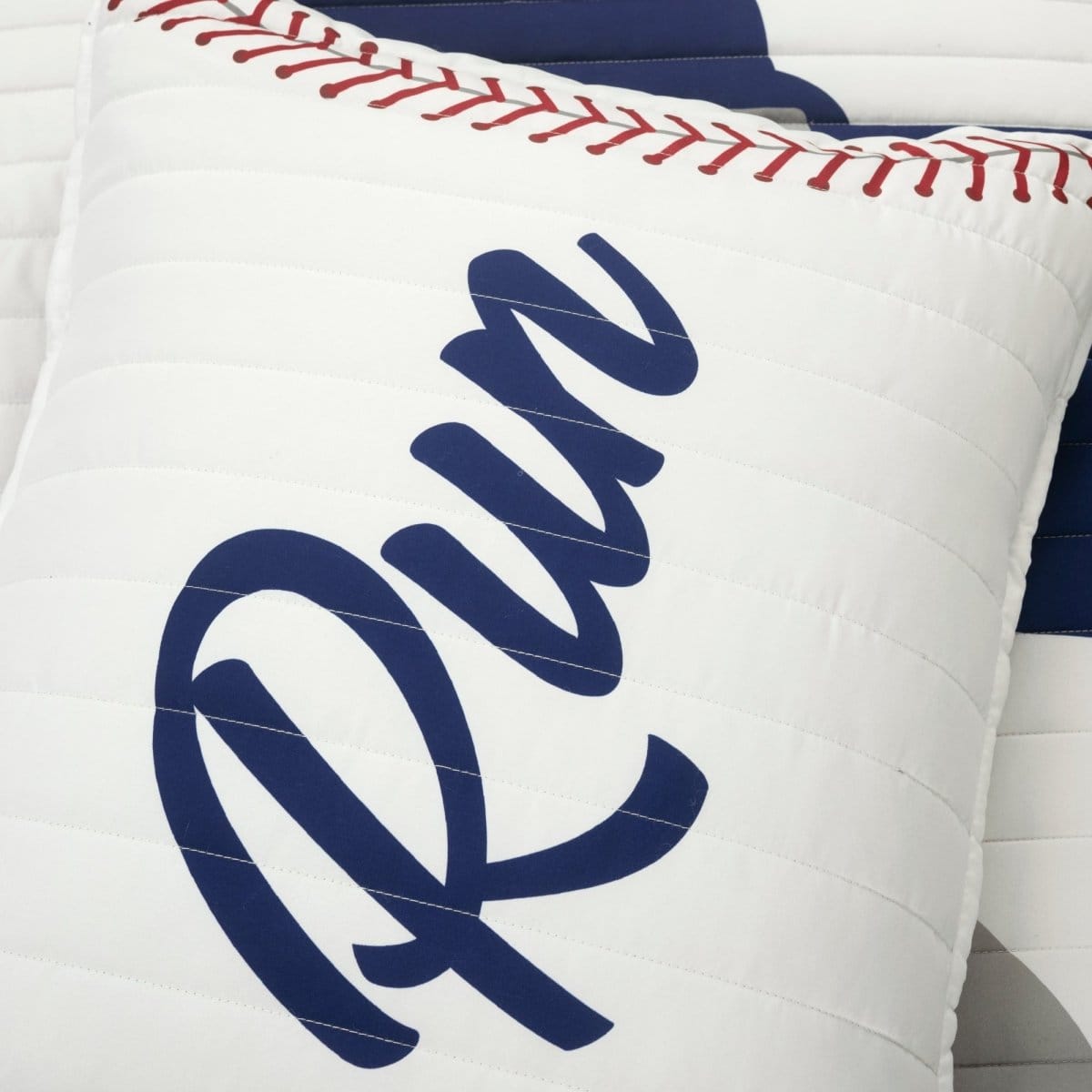 Baseball Game Reversible Oversized Kids Quilt Set