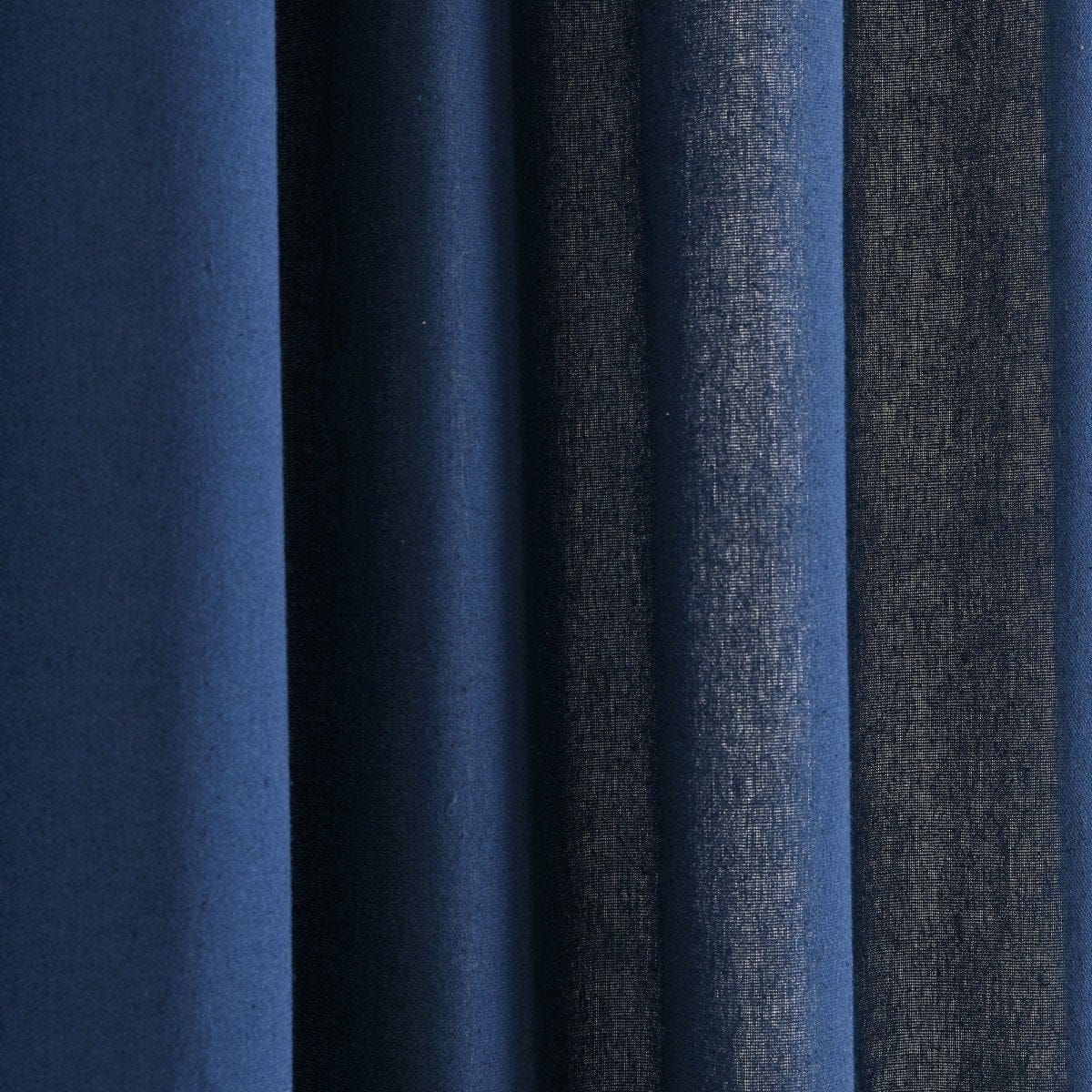 Modern Faux Linen Embroidered Edge With Attached Valance Window Curtain Panel Set