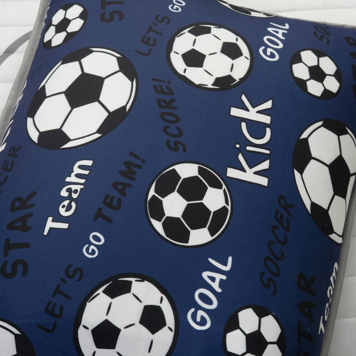 Soccer Game Reversible Quilt Set