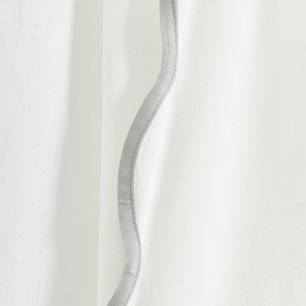 Coastal Chic Scalloped Edge Window Curtain Panel Set