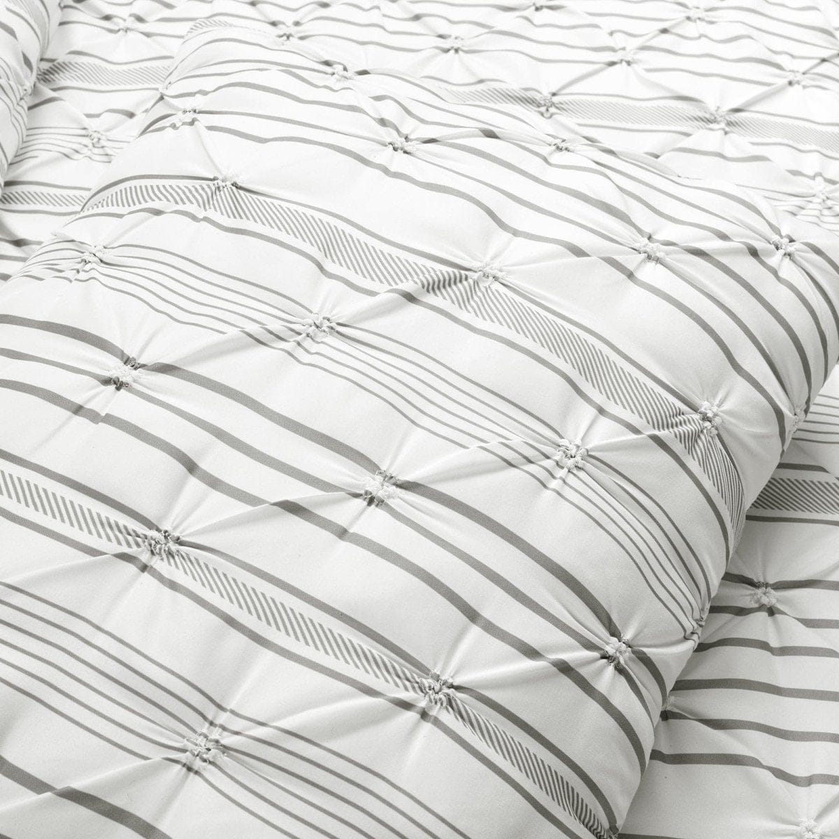 Ravello Pintuck Stripe 5 Piece Comforter Set