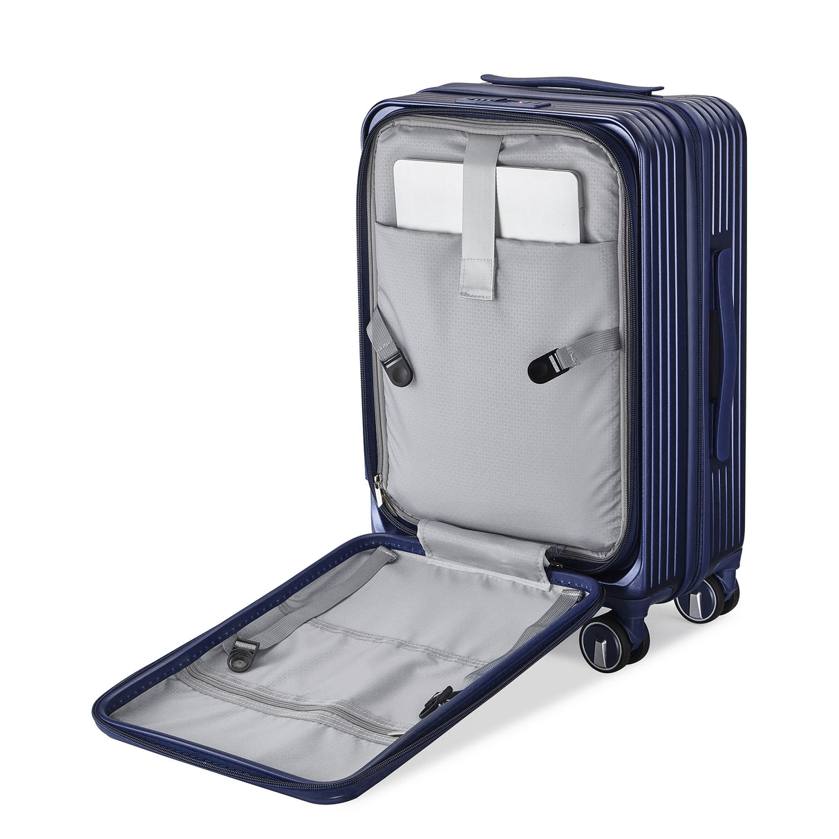 3 Piece, Expandable Carry On Luggage with TSA Lock -Hard Shell and Lightweight Suitcase with Front Pocket and Spinner Wheels