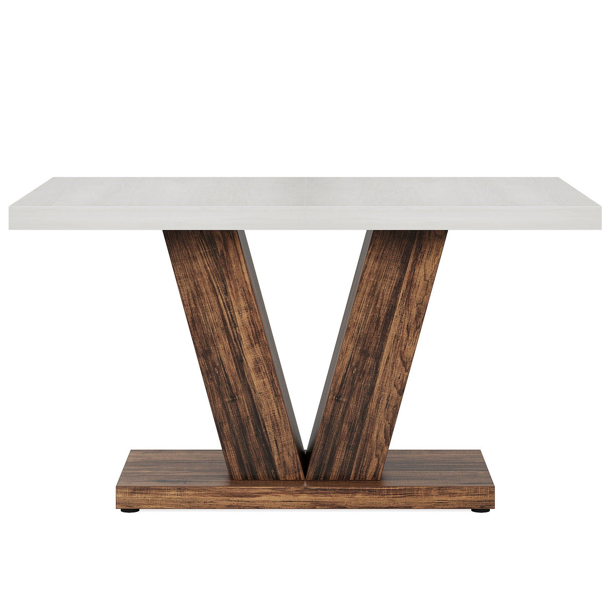 Dining Table With Pedestal Base For 4 - 6 People