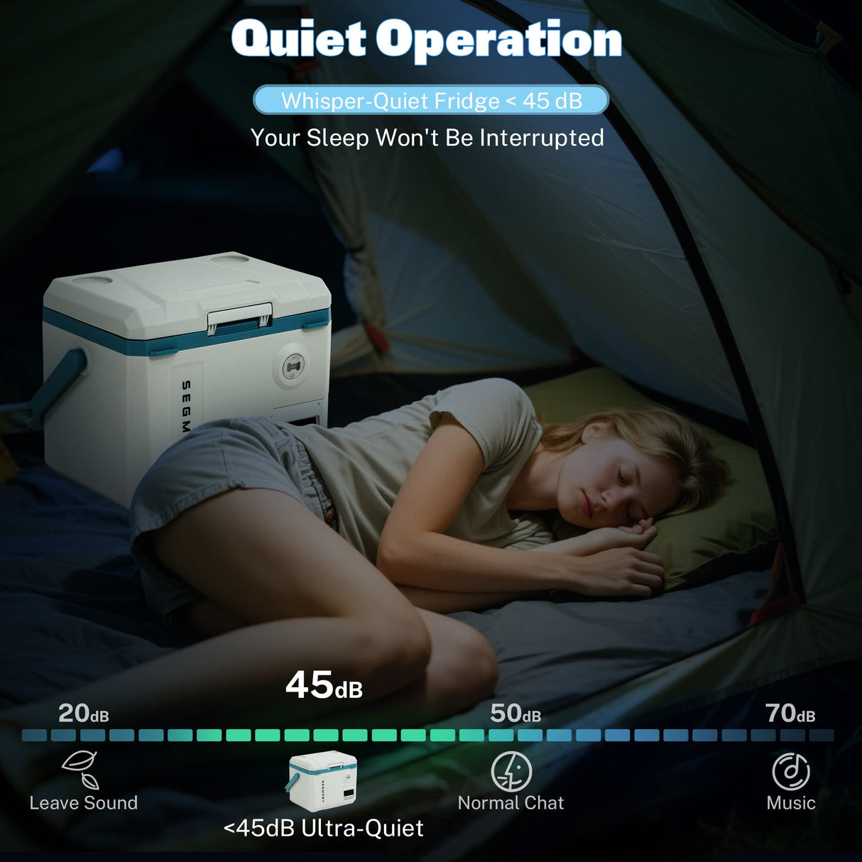 MC20 Portable Car Fridge (45W 19L) for Camping