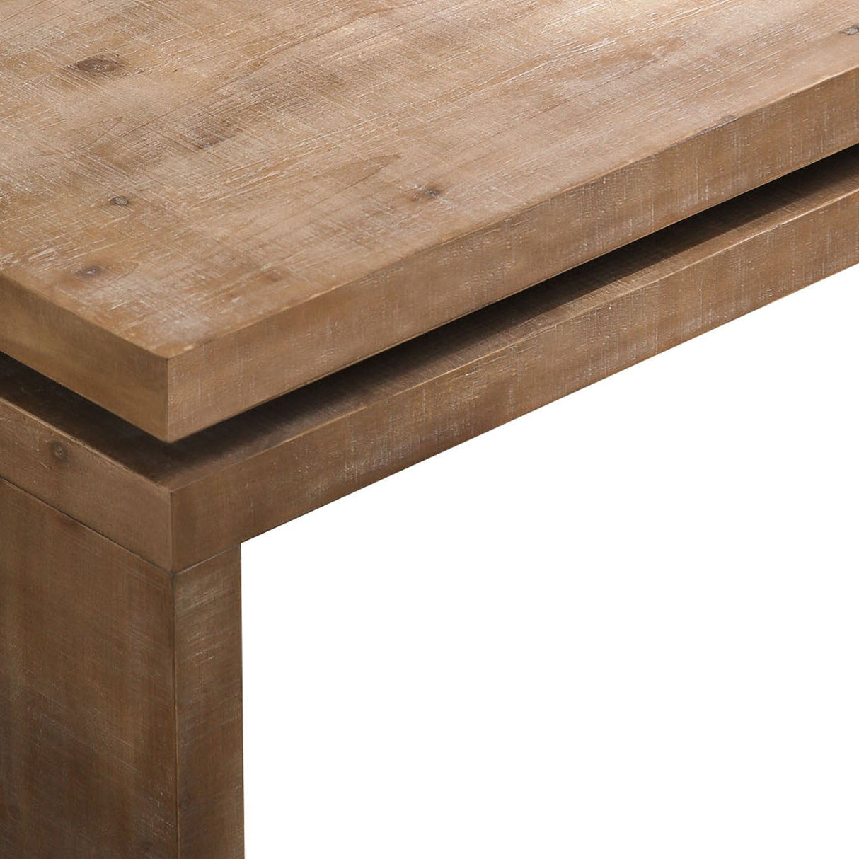 Modern Rustic Wood Coffee Table – Rectangular Living Room Center Table with Floating Top Design 47.6' L * 23.6' W * 16.3' H