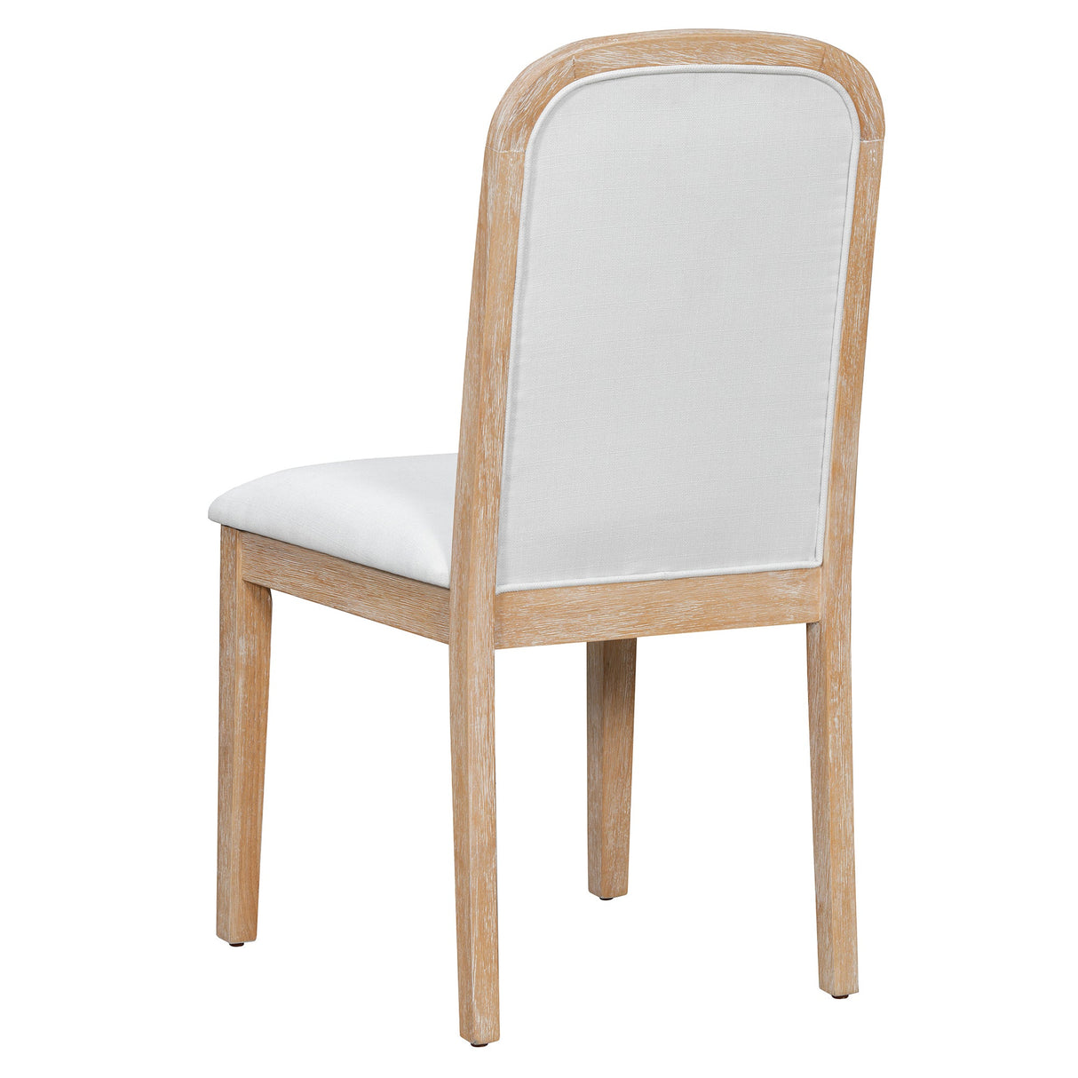 TREXM Vintage Style Dining Chair Set with 4 Upholstered Chairs