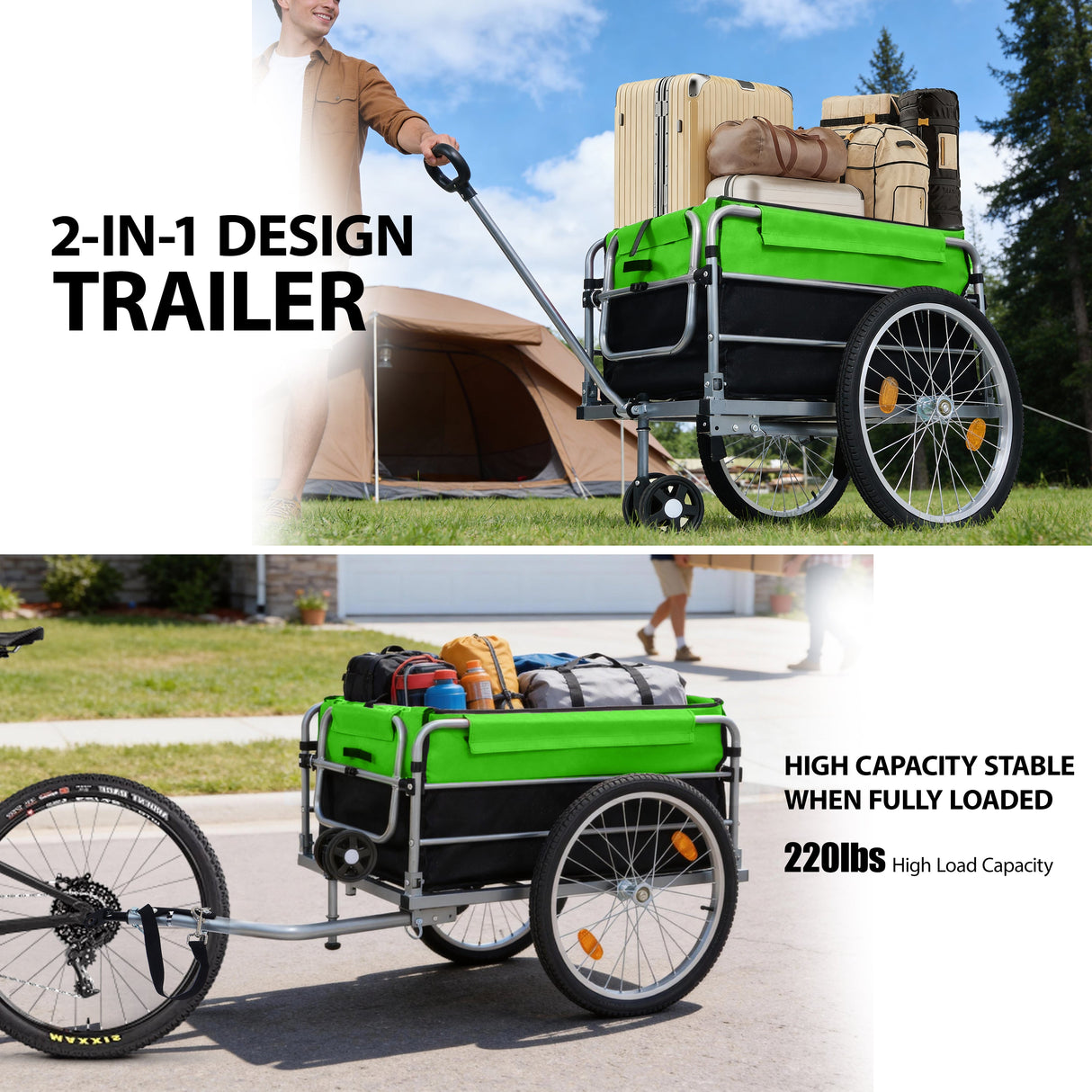 Heavy Duty Bike Cargo Trailer