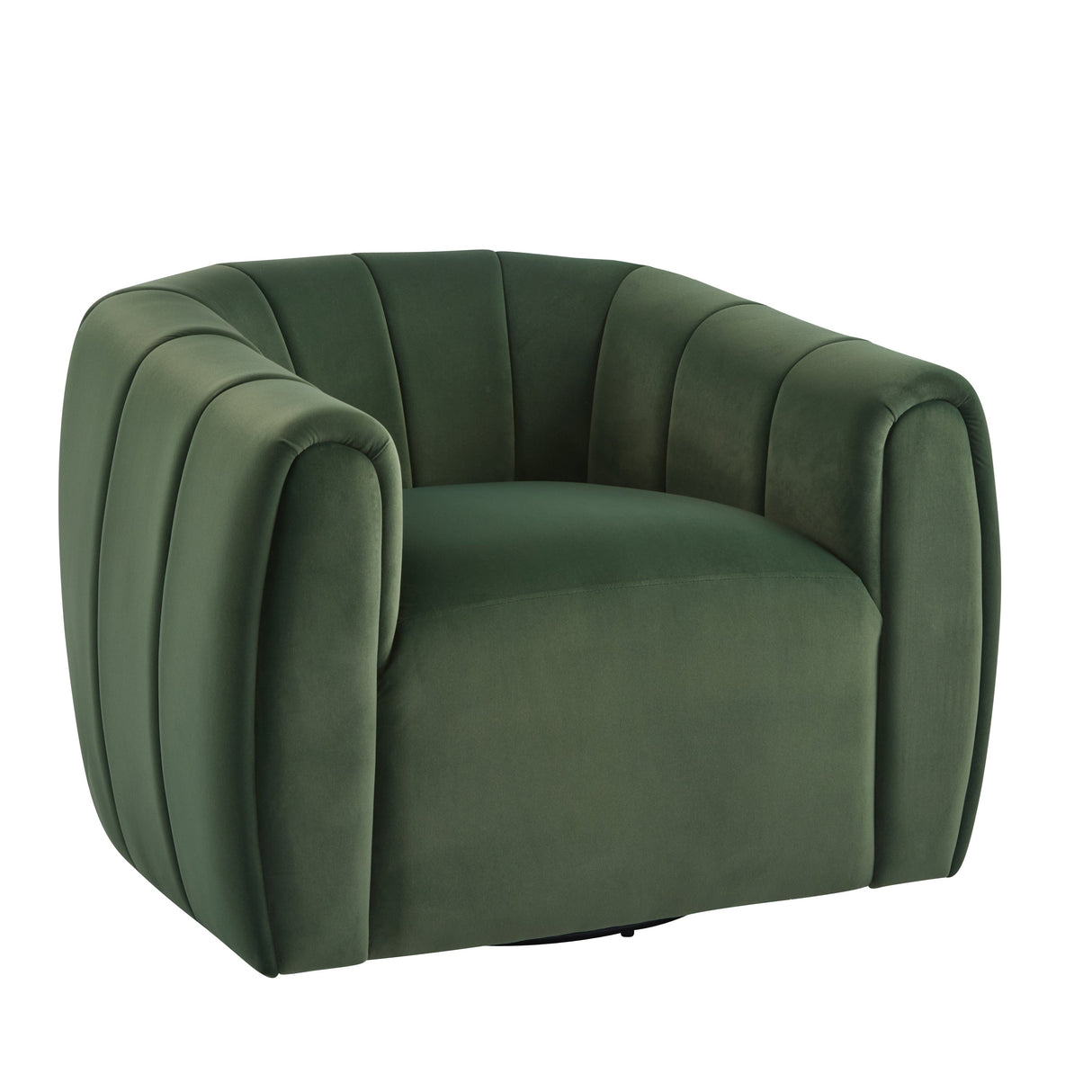 Modern Swivel Club Chair with Premium Velvet