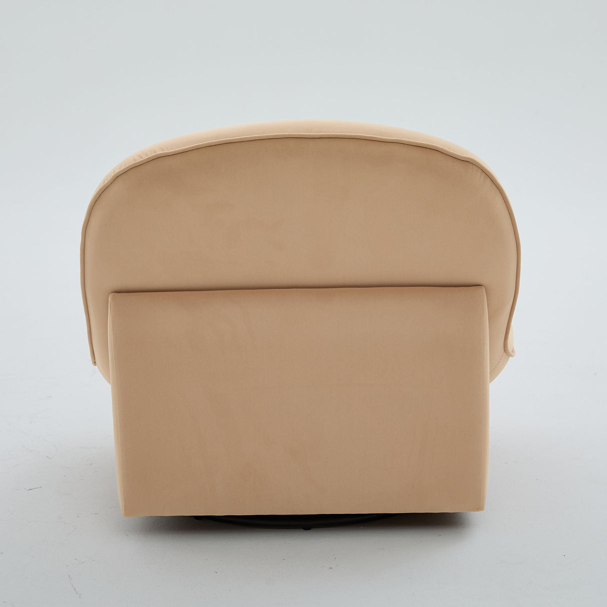 Pumpkin Shaped Swivel Accent Chair, 360 Degree Rotation For Living Room