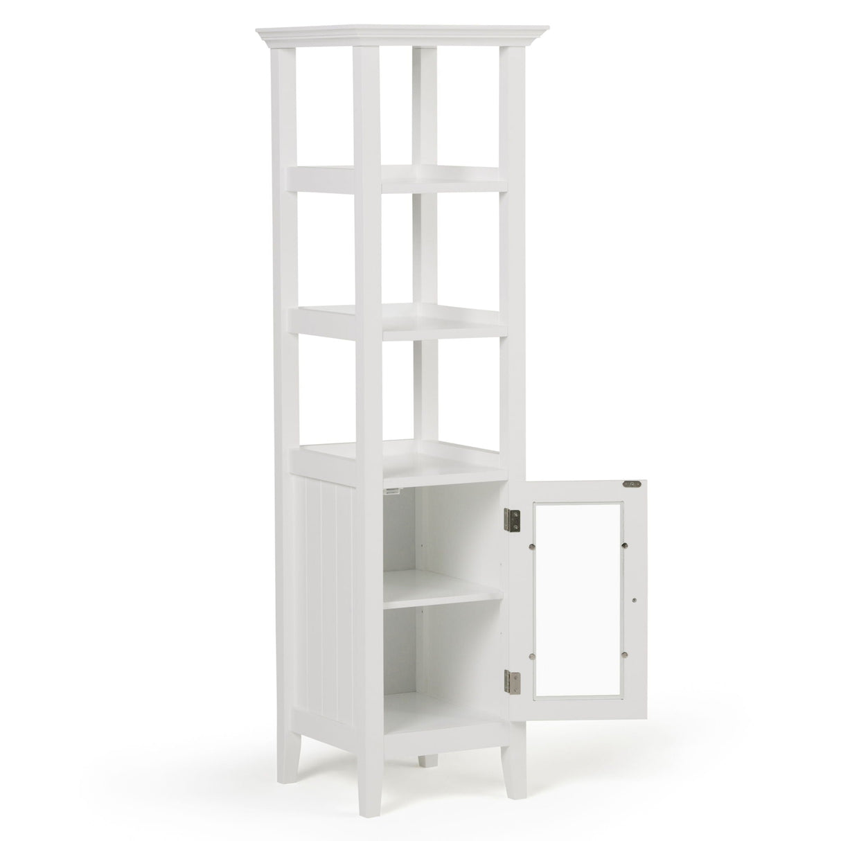 Acadian - Bath Storage Tower - Pure White