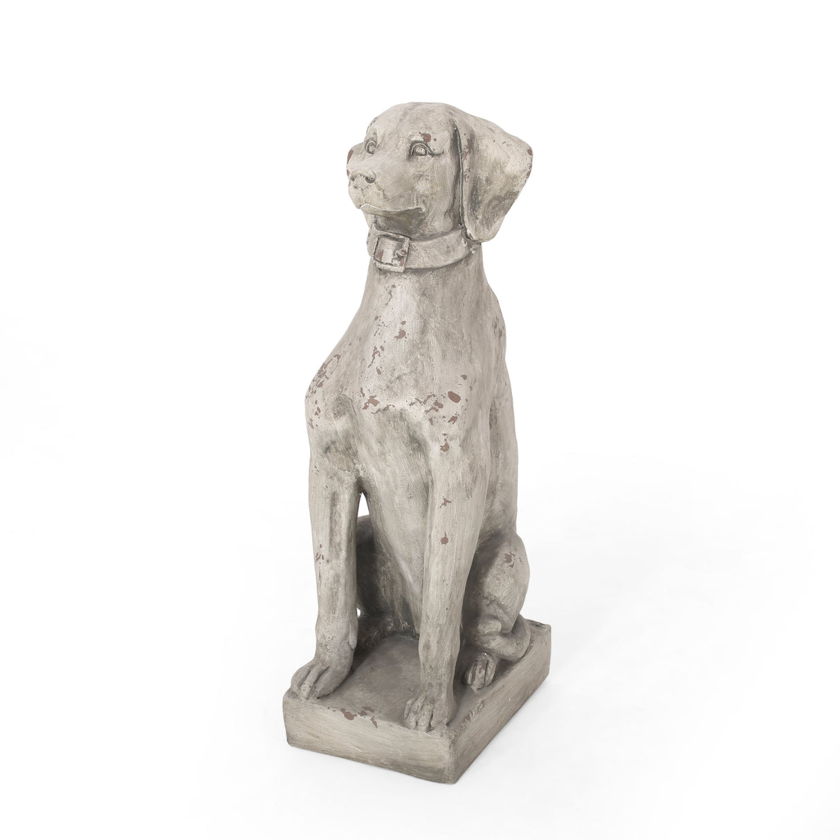 MGO Dog Decor Outdoor Dog Statue, Antique