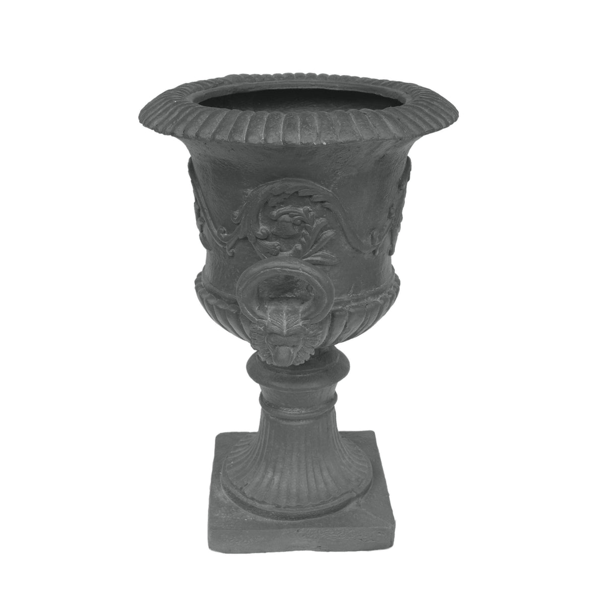 Classic Roman MGO Garden Urn Planter with Durable Magnesium Oxide - Black