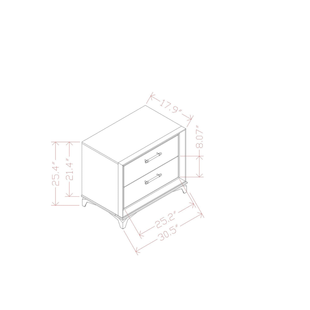 Star - Nightstand - White
