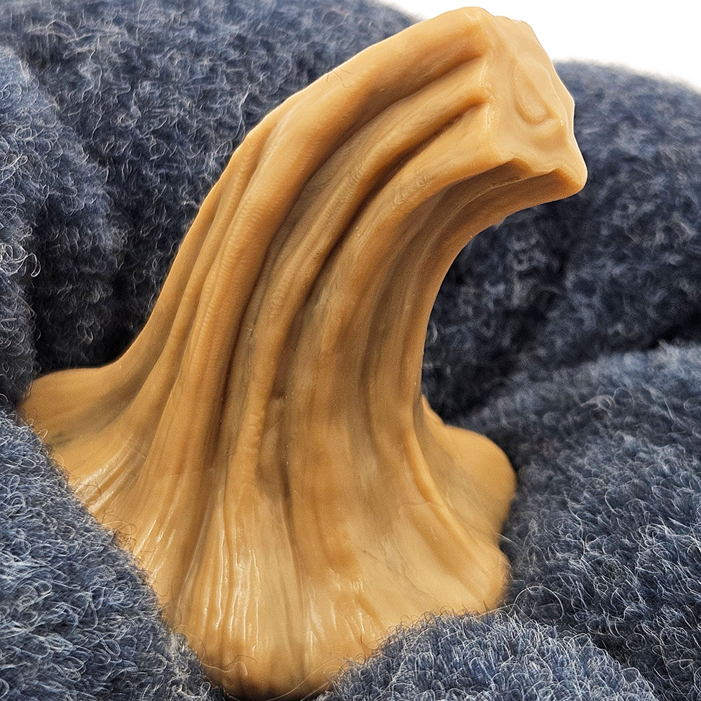 Set of 3 Plush Fabric Pumpkins in Brown