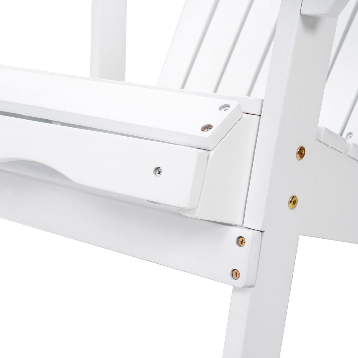 Malibu Adirondack Chair with Foldable Acacia Wood Design - Natural