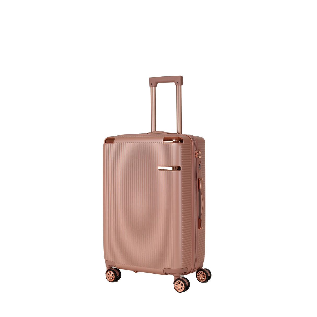 4-Piece Hard ABS Luggage Set with 360° Dual Rotating Wheels