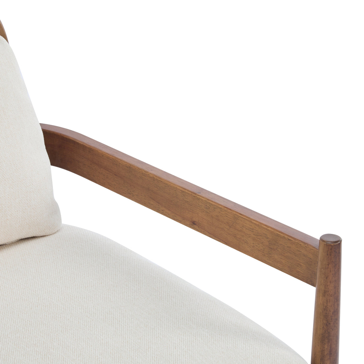 Elliston Rattan Backrest Solid Wood Accent Chair with Cushions Set of 2